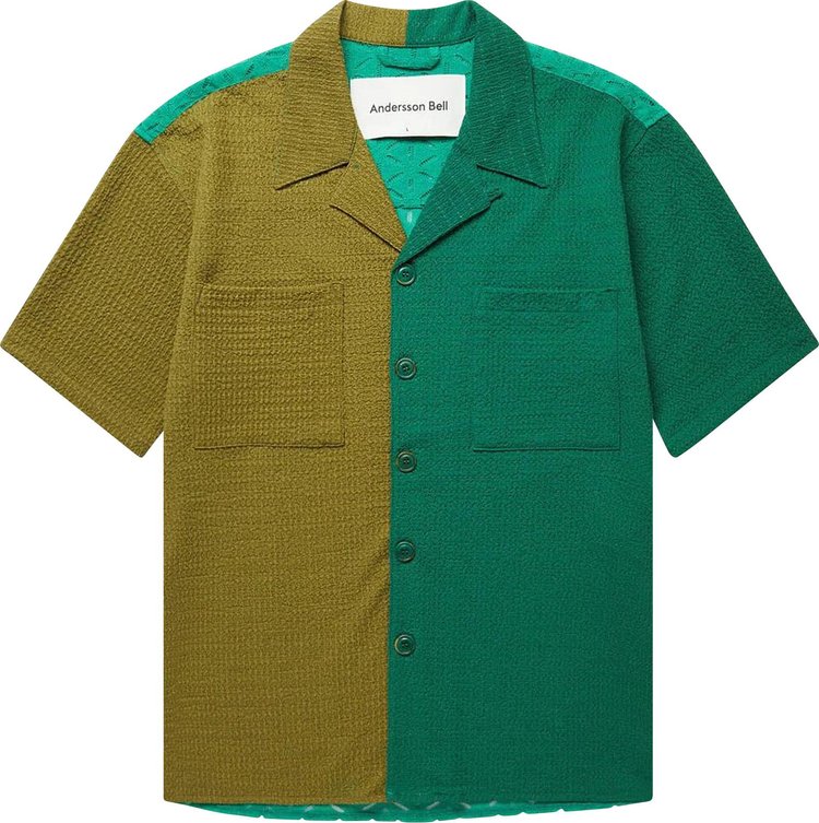 Andersson Bell Forest Half Knit Shirt 'Green'