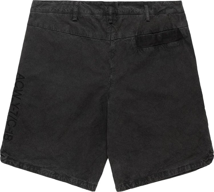 A Cold Wall Garment Dyed Panel Short Black