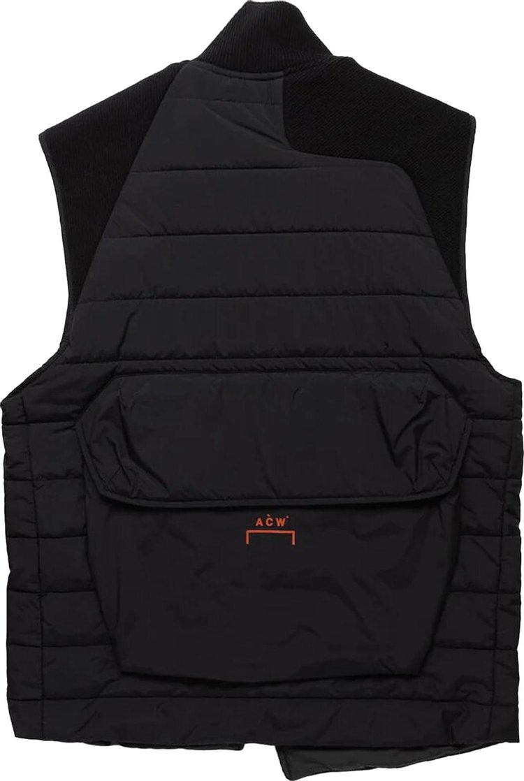 A Cold Wall Asymmetric Padded Gilet Black