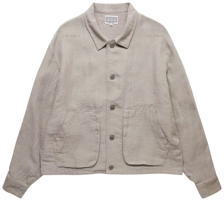Cav Empt Linen Button Jacket Grey