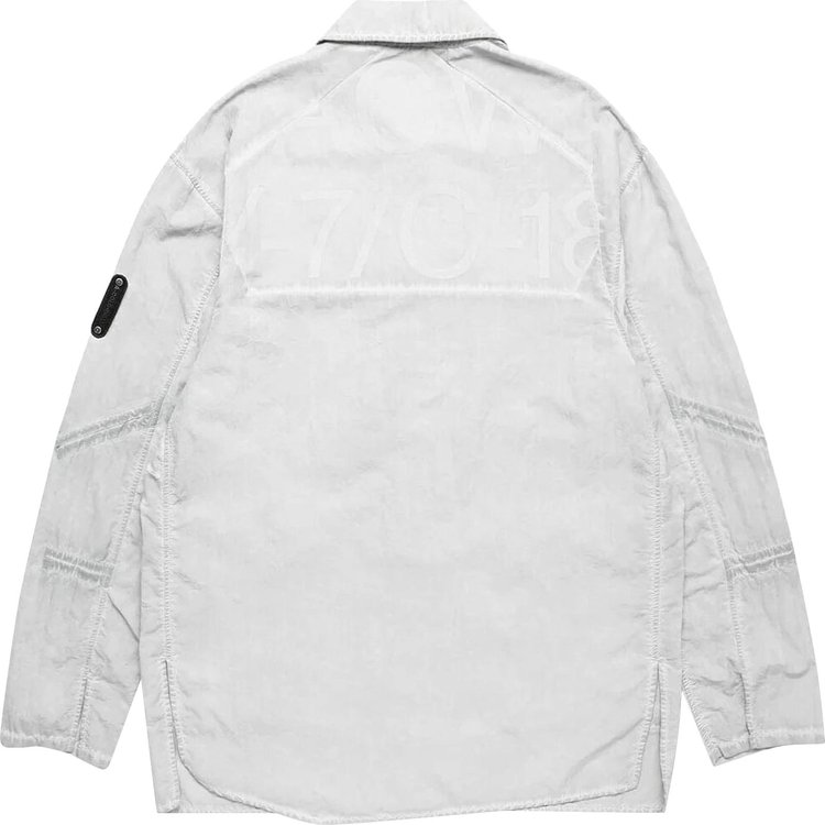 A Cold Wall Cipher Garment Dyed Overshirt Bone