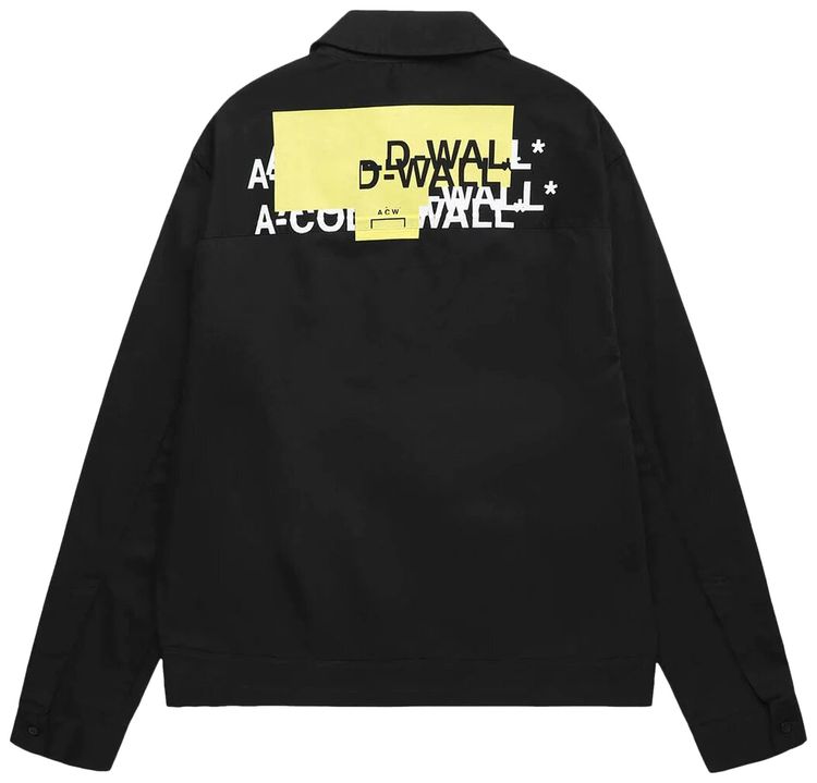 A Cold Wall Logo Overlay Tech Jacket Black