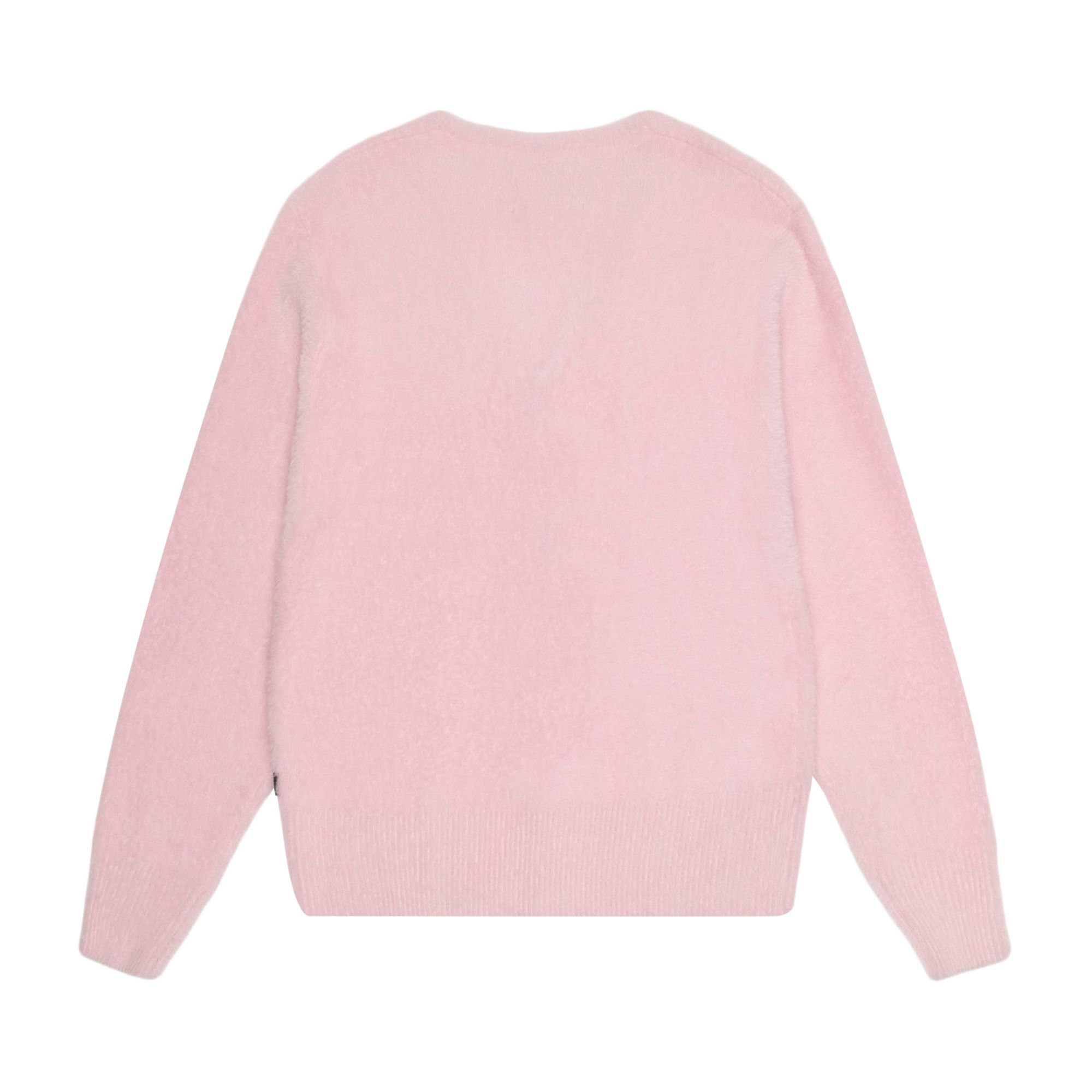 Buy Stussy Shaggy Cardigan Light Pink 117094 LIGH GOAT
