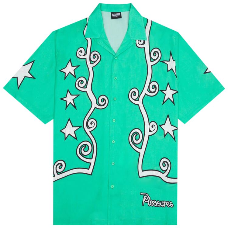 Pleasures Fury Button Down Green