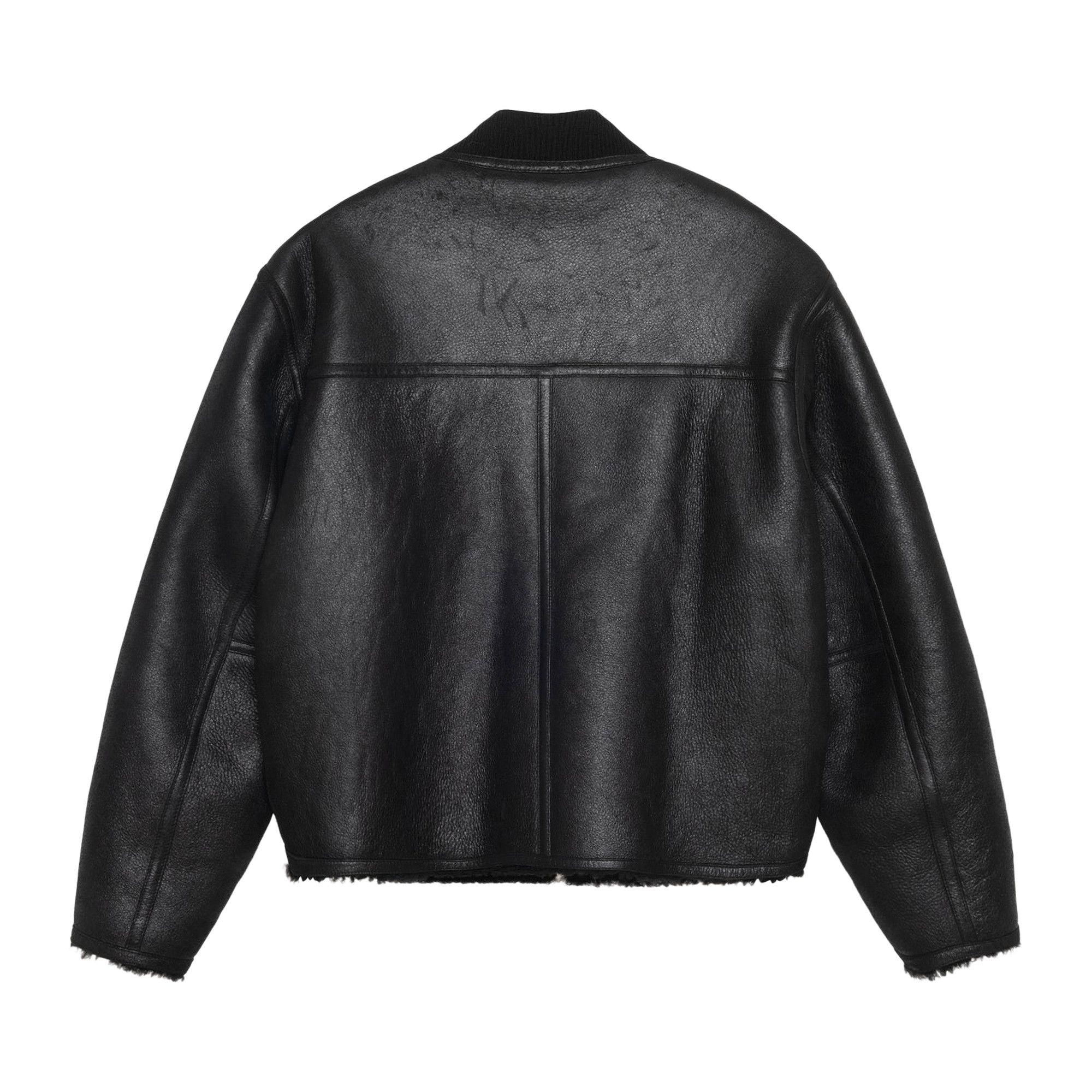 Buy Stussy Shearling Reversible Bomber 'Black' - 115741 BLAC