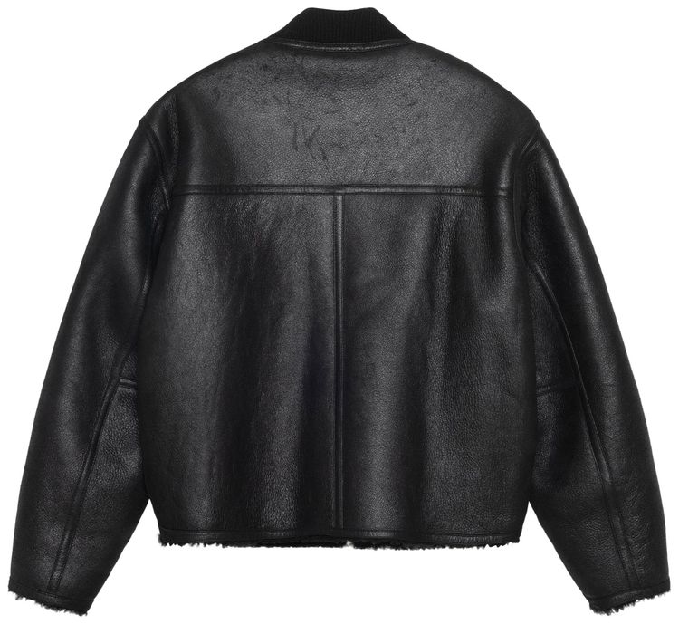 Stussy Shearling Reversible Bomber Black