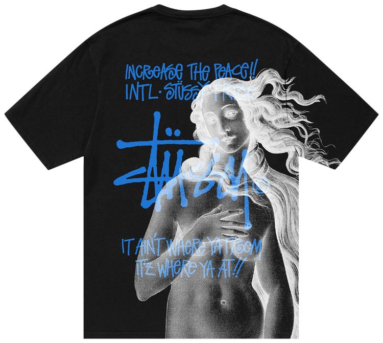 Stussy Ist Venus Pigment Dyed Tee Black