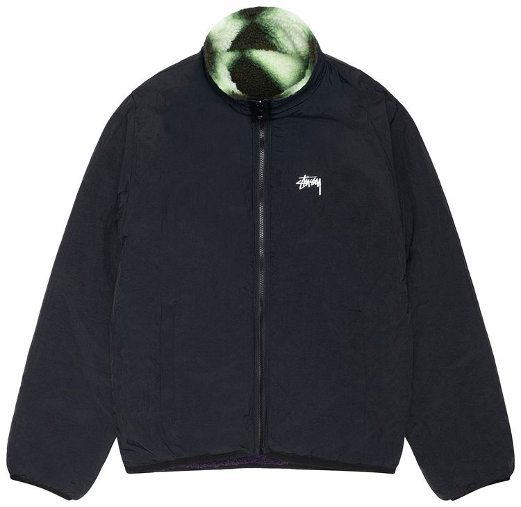 Stussy Sherpa Reversible Jacket Green