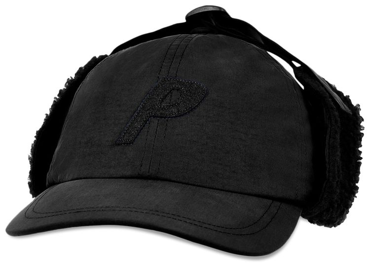 Palace x CP Company Goggle Ear Flap P Cap Black