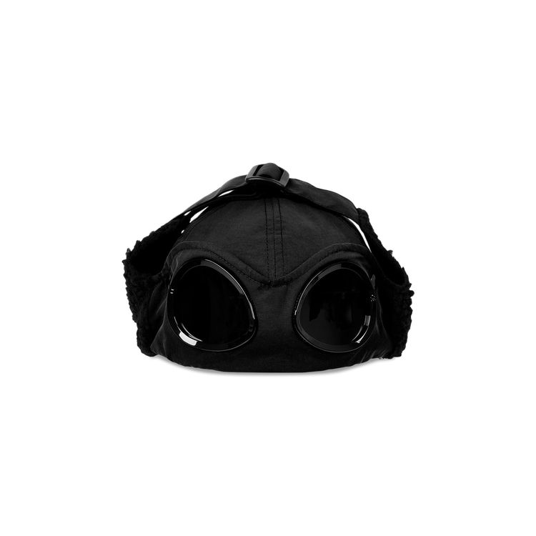 Palace x CP Company Goggle Ear Flap P Cap Black