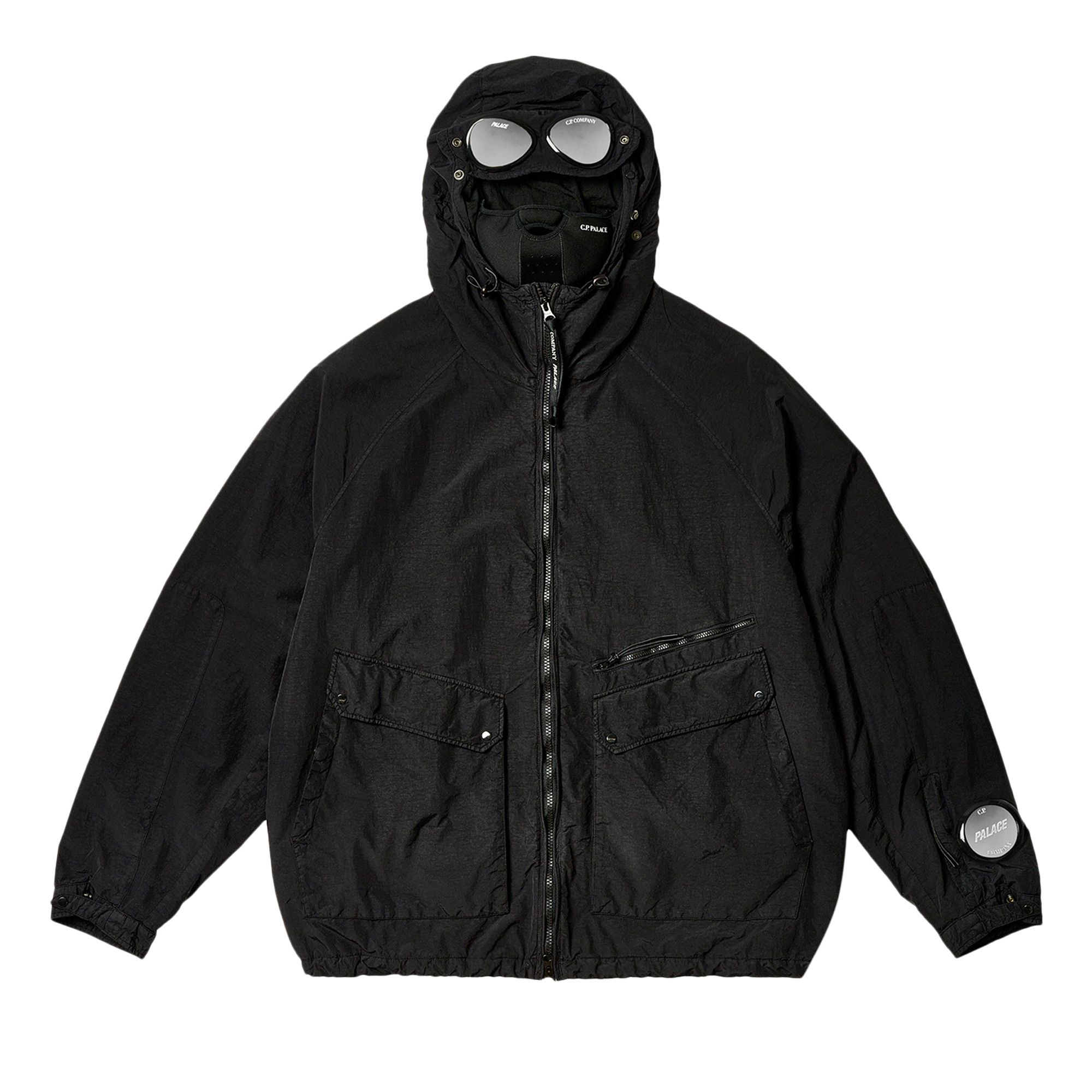 Black cp company jacket deals