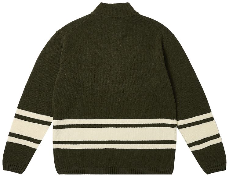 Palace x CP Company Funnel Neck Knit Olive