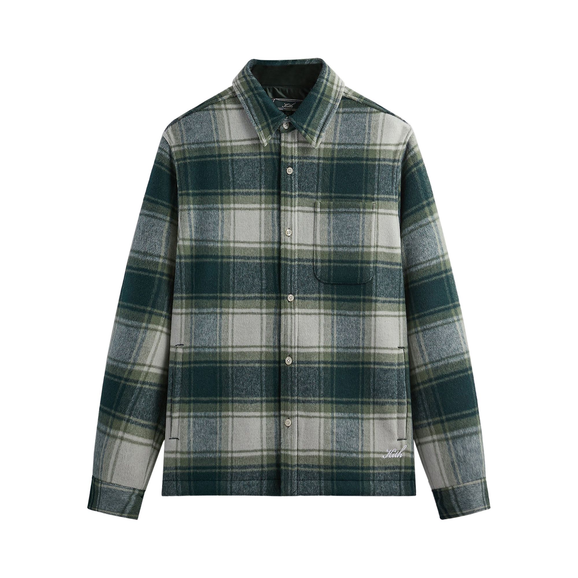 Buy Kith Wool Ginza Shirt Stadium KHM031529 302 GOAT