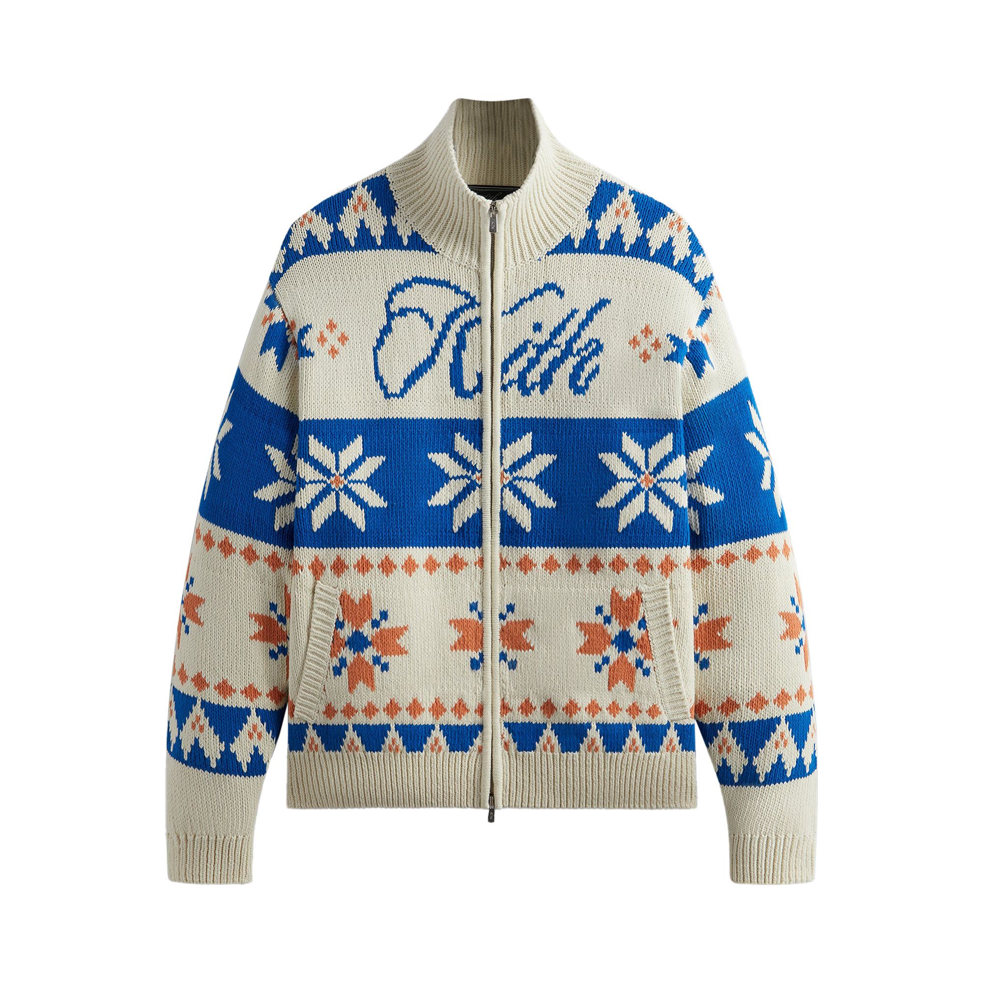 Size xl Kith Wyona Full Zip Sweater 'Sandrift'