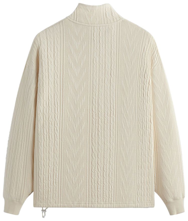 Kith Cable Fleece Quarter Zip Sandrift