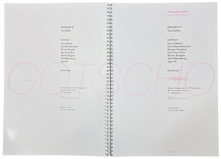 Gotscho Photographies Habillees By Nan Goldin