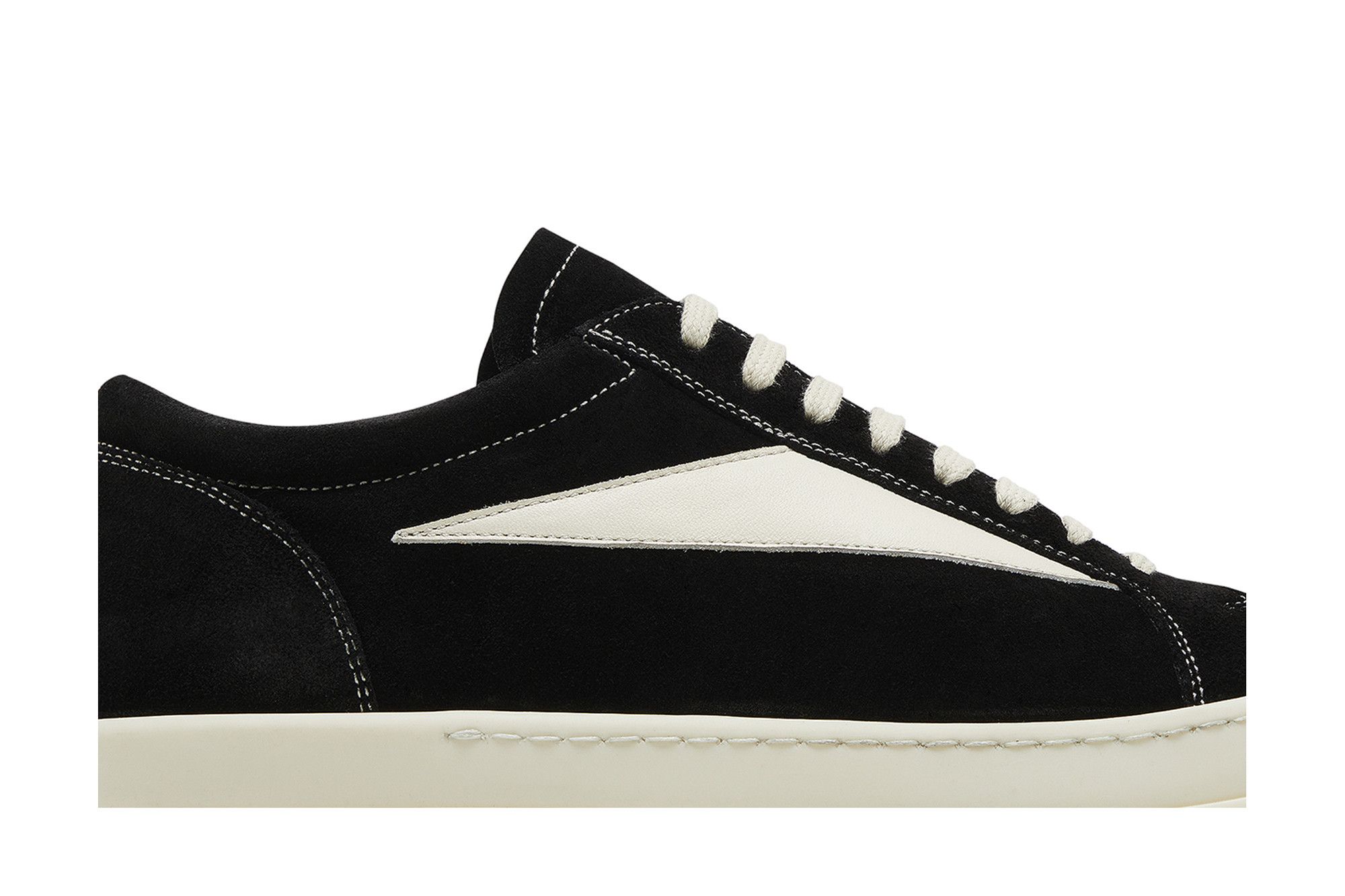Buy Rick Owens EDFU Suede Leather Vintage Low 'Black Milk