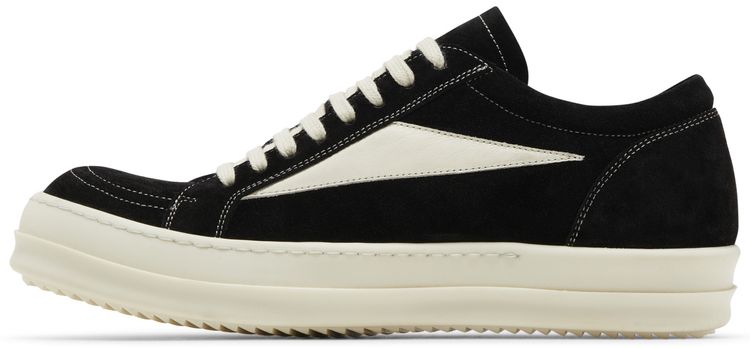 Rick Owens EDFU Suede Leather Vintage Low Black Milk