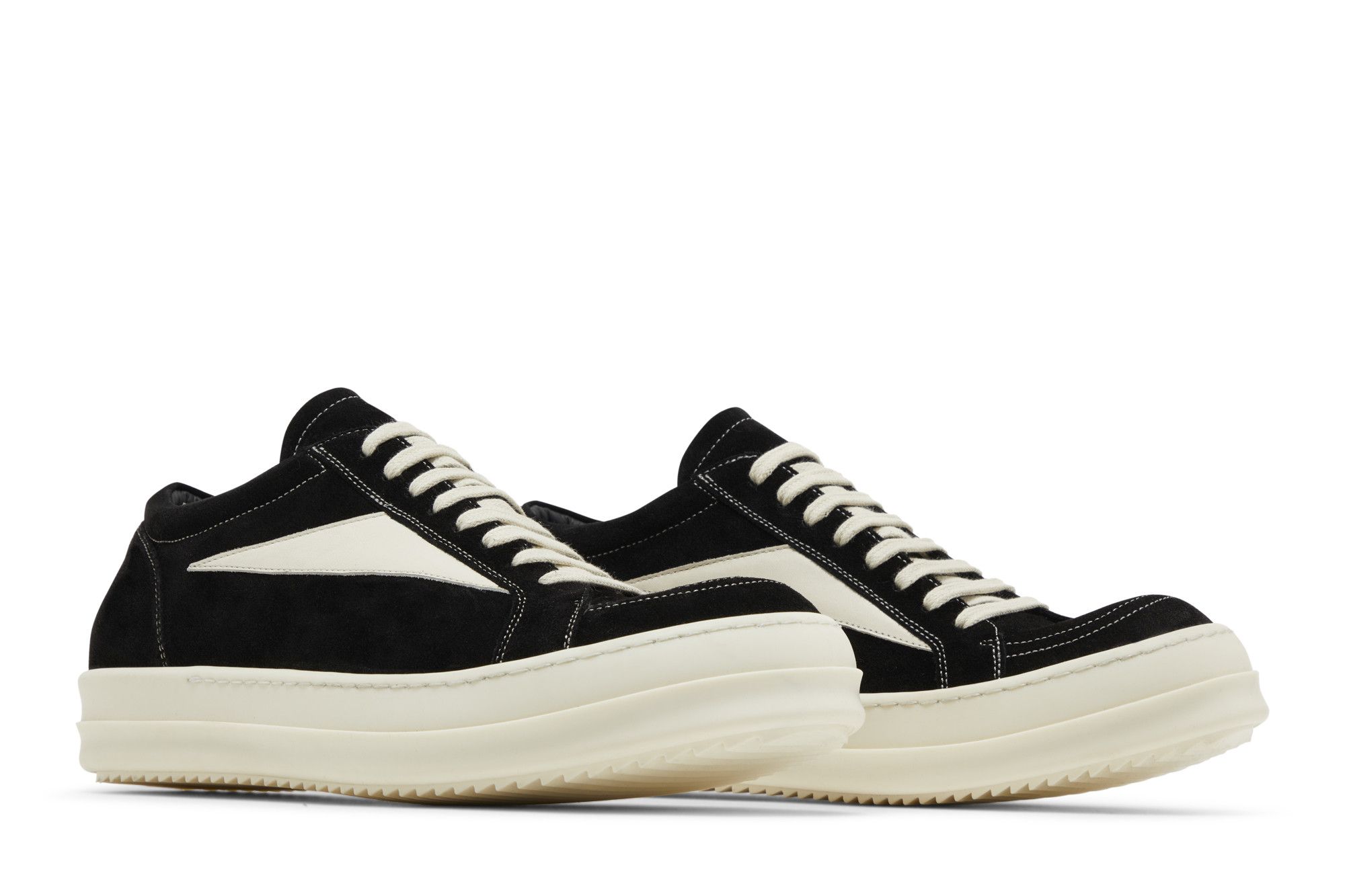Buy Rick Owens EDFU Suede Leather Vintage Low 'Black Milk