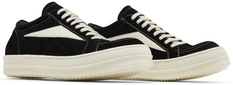Rick Owens EDFU Suede Leather Vintage Low Black Milk
