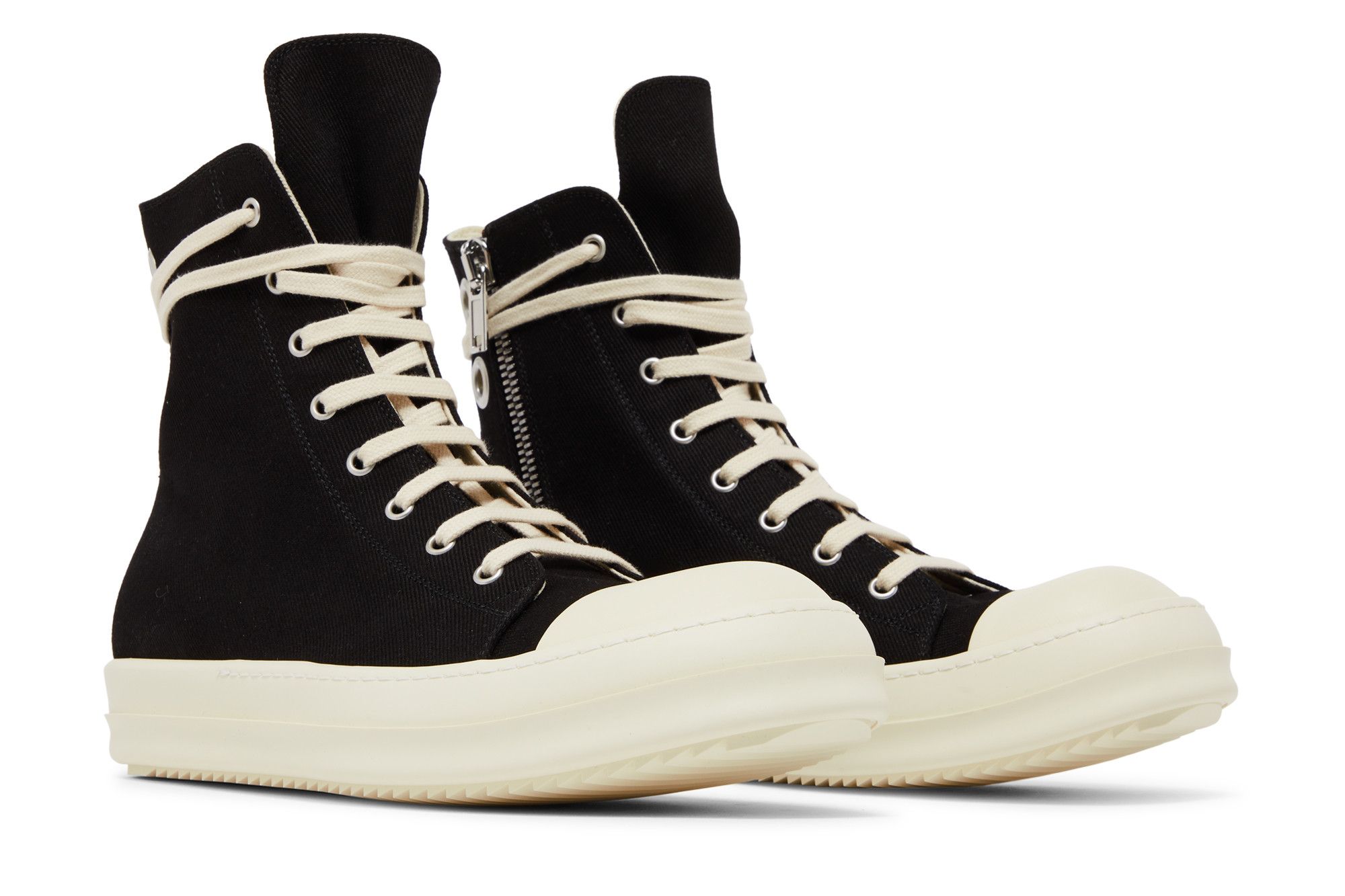 スニーカー RICK OWENS | HIGH SNEAKERS BLACK/MILK/MILK (LOO) Buy Rick Owens Wmns DRKSHDW Luxor High 'Black Milk