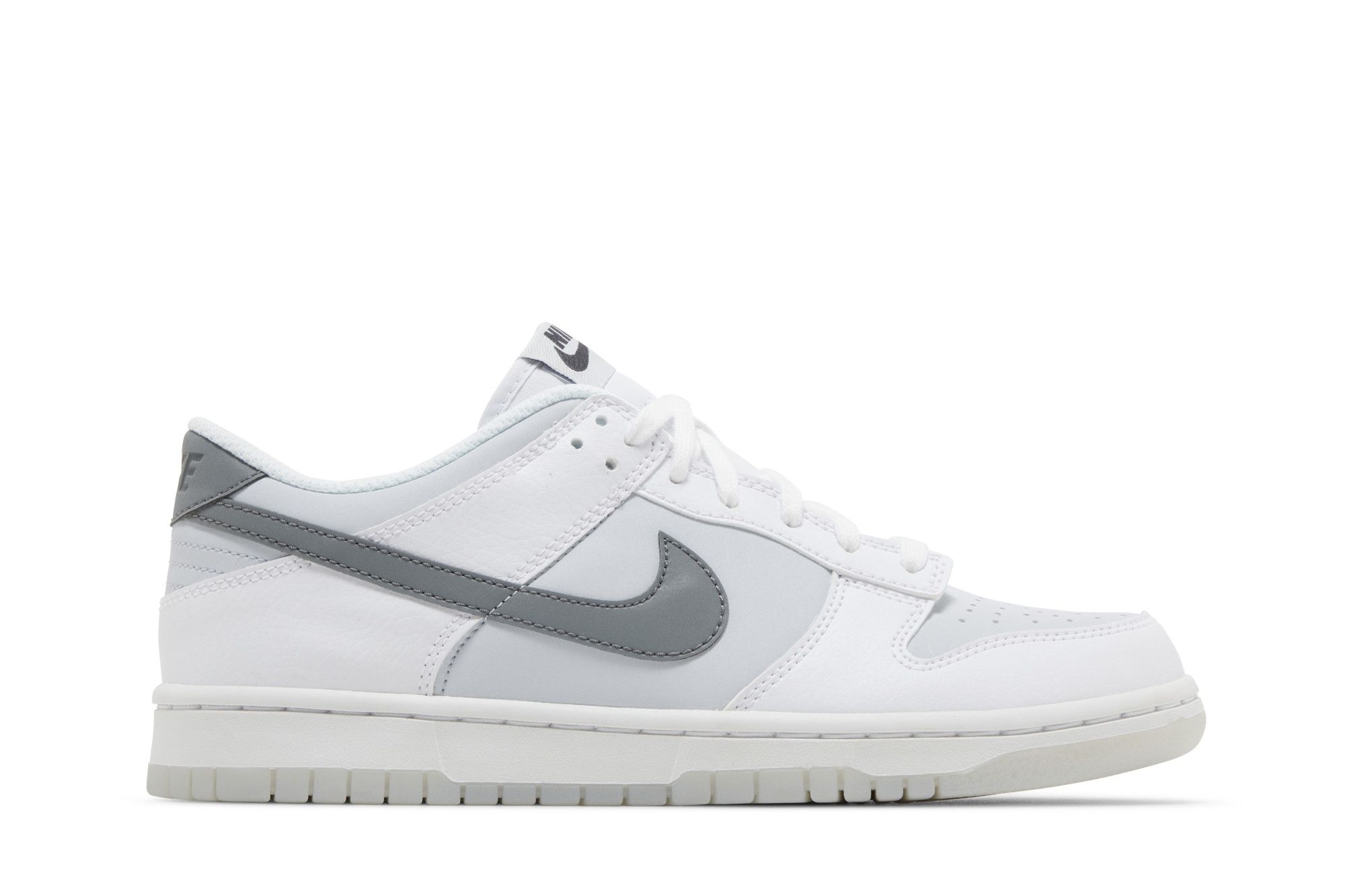 Buy Nike Dunk Low GS 'Reflective Swoosh' - FV0365 100 | GOAT