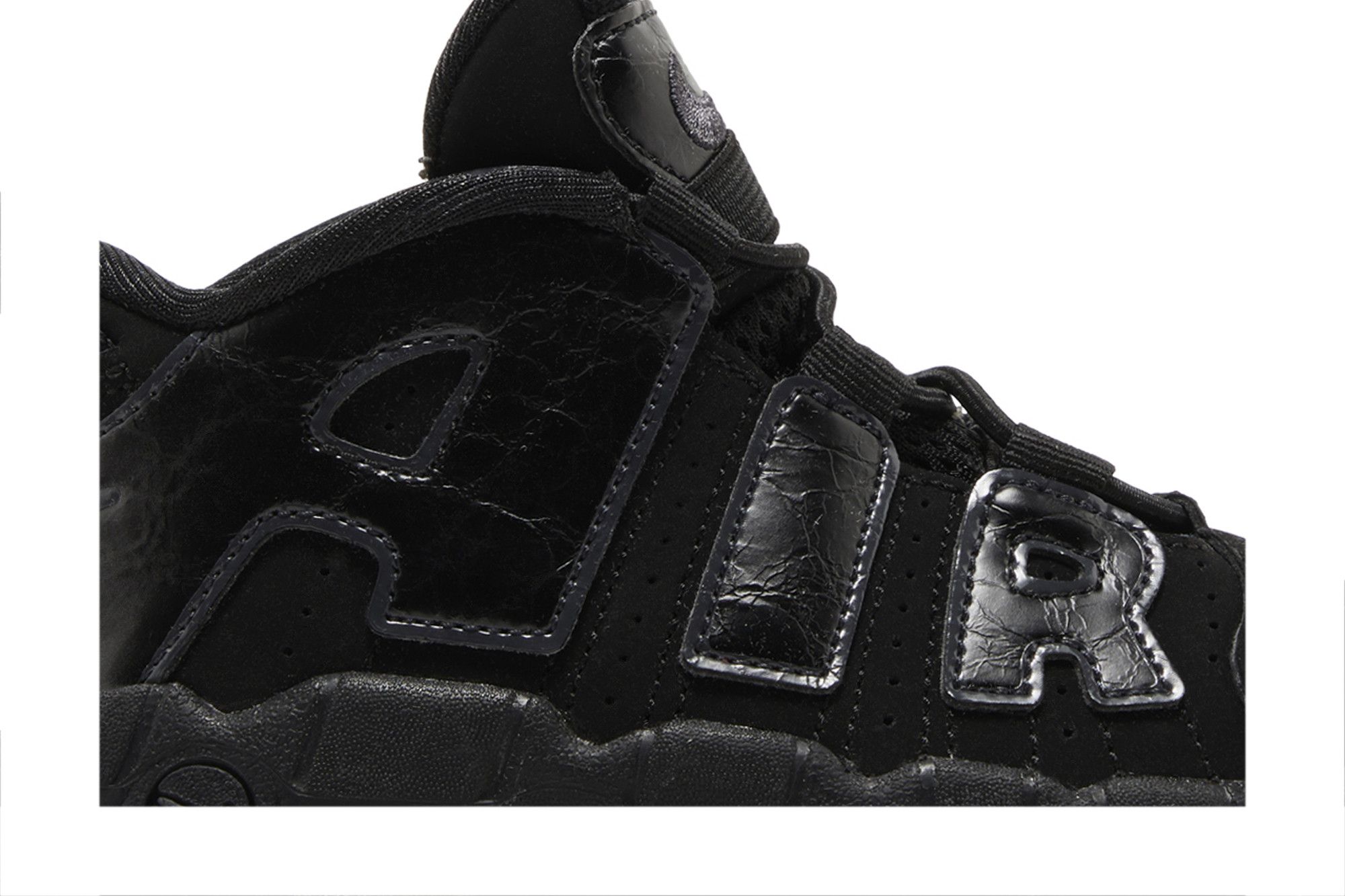 Air more uptempo triple black reflective 2025