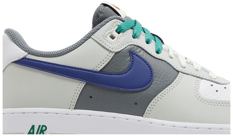 Nike Air Force 1 07 LV8 Split   Light Silver Deep Royal