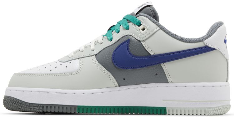 Nike Air Force 1 07 LV8 Split   Light Silver Deep Royal