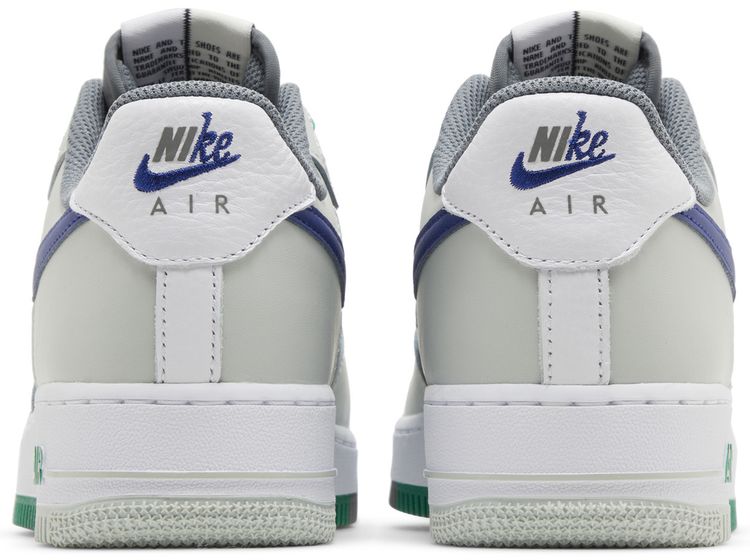 Nike Air Force 1 07 LV8 Split   Light Silver Deep Royal