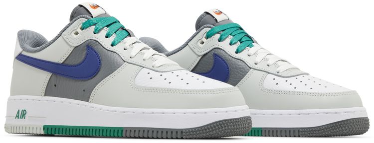 Nike Air Force 1 07 LV8 Split   Light Silver Deep Royal