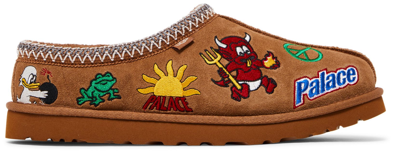 Buy Palace x Tasman Slipper 'Chestnut' - 1157290 CHE GOAT