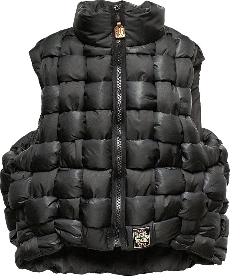 Kapital Ripstop Nylon Keel Weaving Vest 'Black'