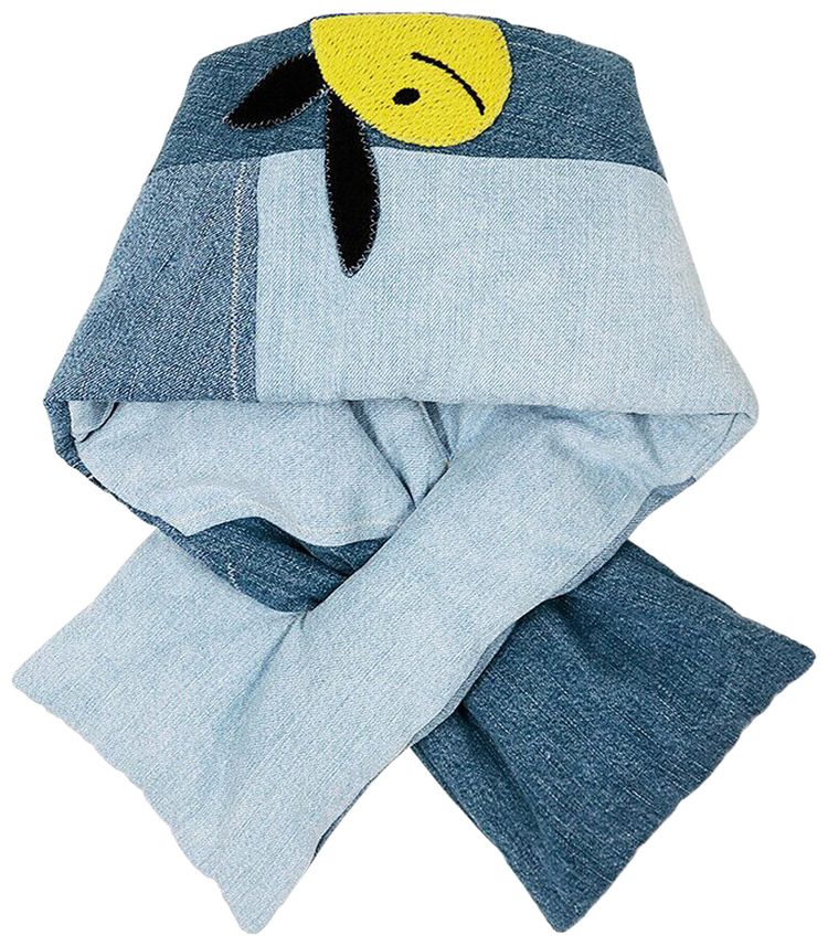 Kapital Denim Reconstructed Kesa Scarf Indigo