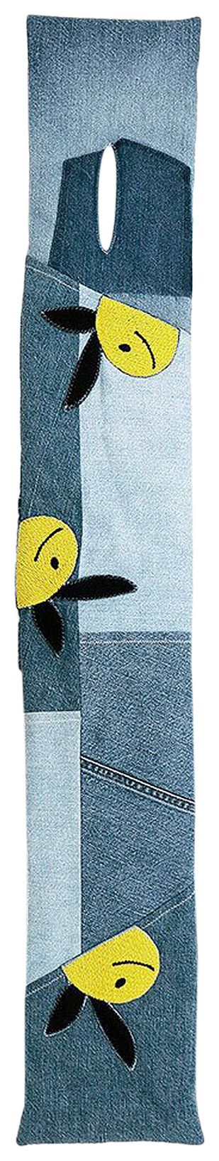 Kapital Denim Reconstructed Kesa Scarf Indigo