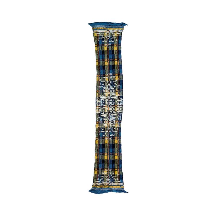 Kapital Fulling Wool Happy Scarf Blue