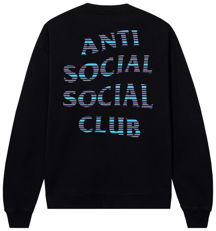 Anti Social Social Club x Fragment Design Logo Crewneck BlackBlue