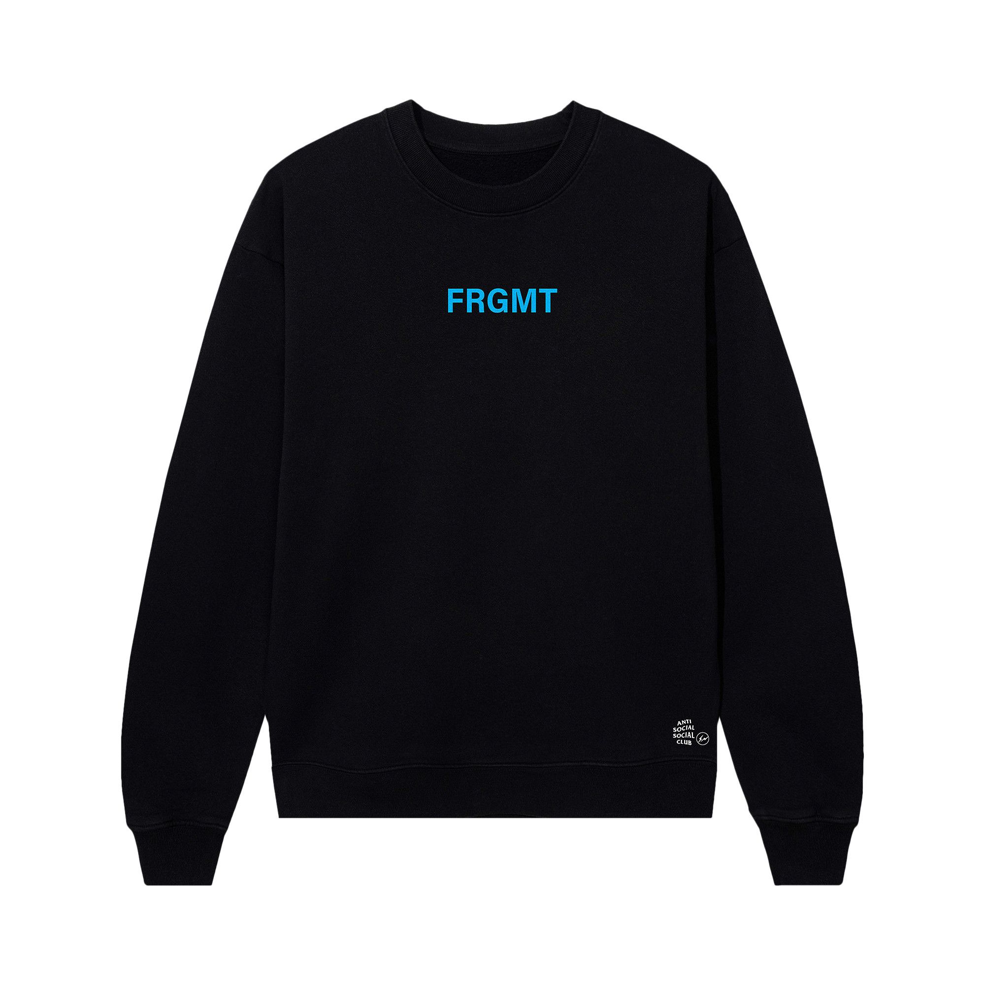 Anti Social Social Club x Fragment Blue Bolt Hoodie Black