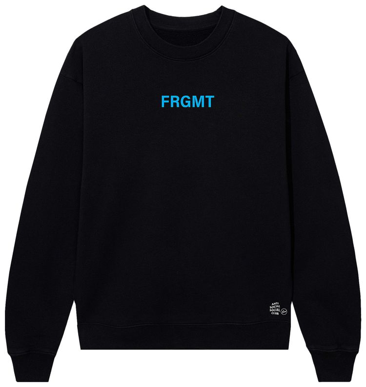 Anti Social Social Club x Fragment Design Logo Crewneck BlackBlue