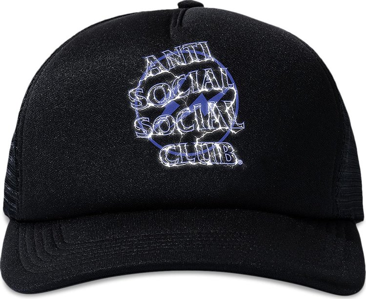 Anti Social Social Club x Fragment Design Bolt Hat 'Black/Navy'