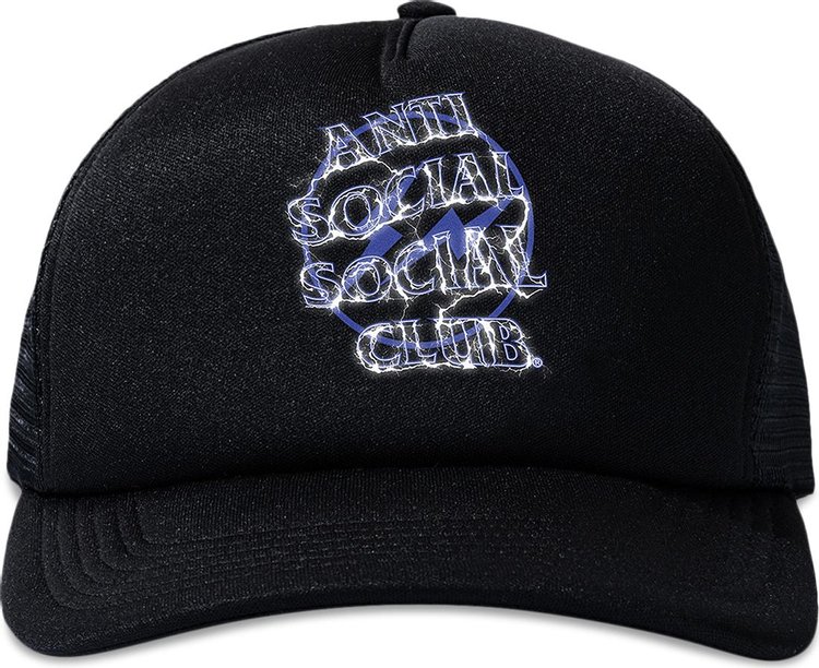 Anti Social Social Club x Fragment Design Bolt Hat BlackNavy