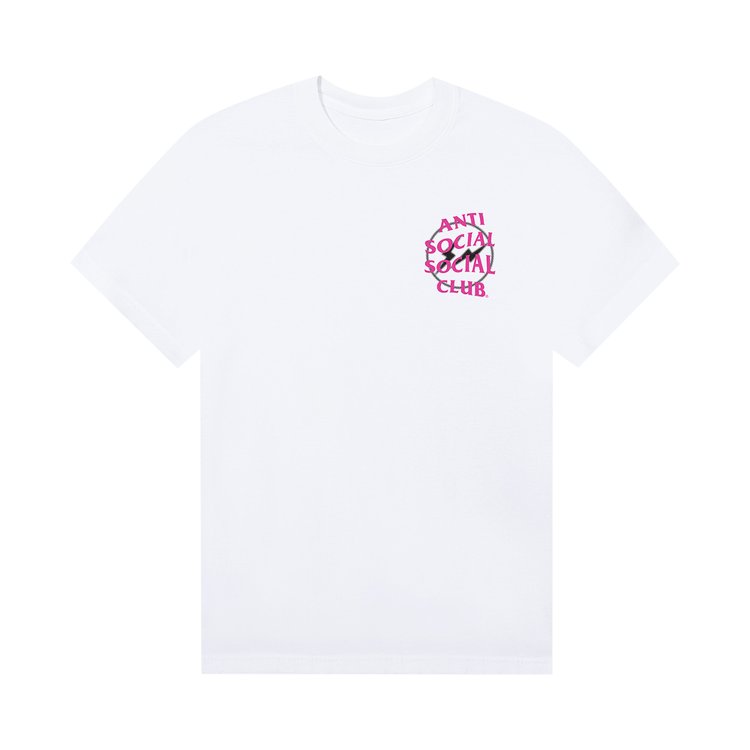 Anti Social Social Club x Fragment Design Half Tone Logo Tee 'White/Pink'