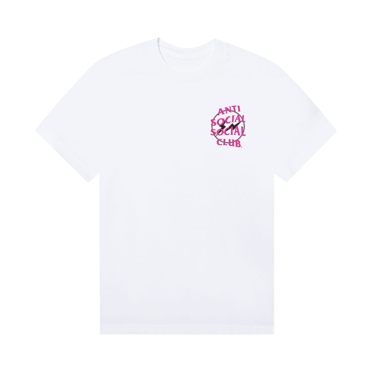 Anti Social Social Club x Fragment Design Half Tone Logo Tee WhitePink