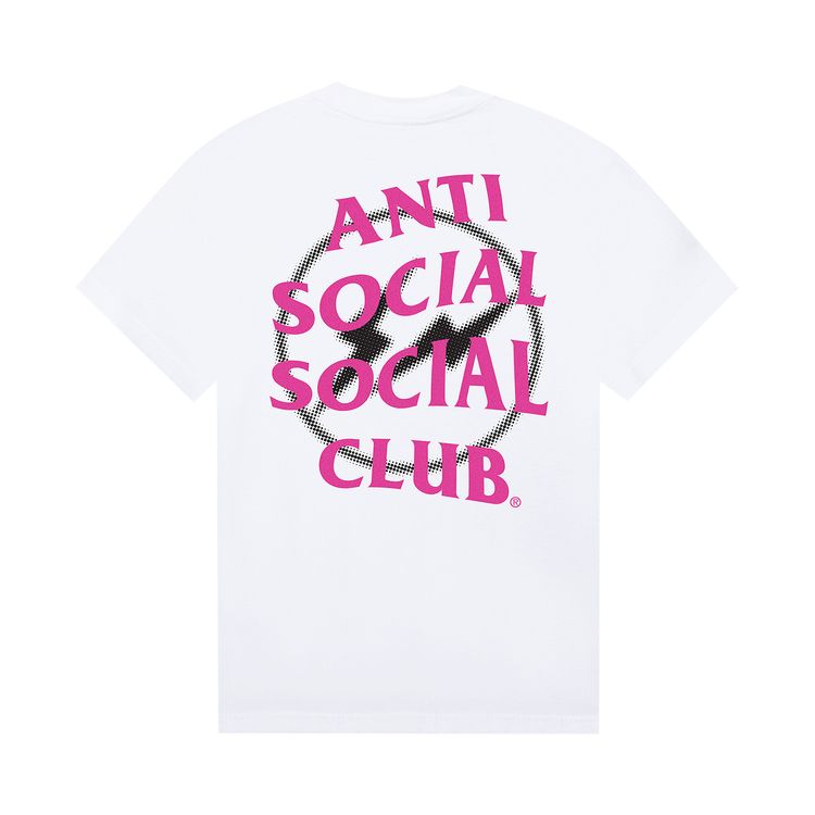 Anti Social Social Club x Fragment Design Half Tone Logo Tee WhitePink