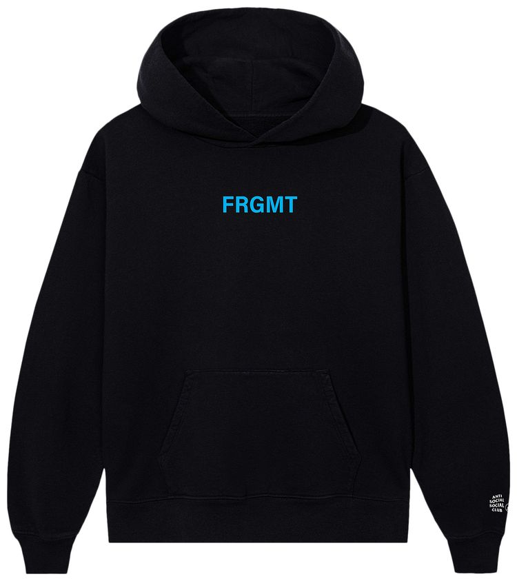 Anti Social Social Club x Fragment Design Logo Hoodie BlackBlue