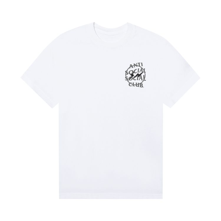 Anti Social Social Club x Fragment Design Half Tone Logo Tee WhiteGrey