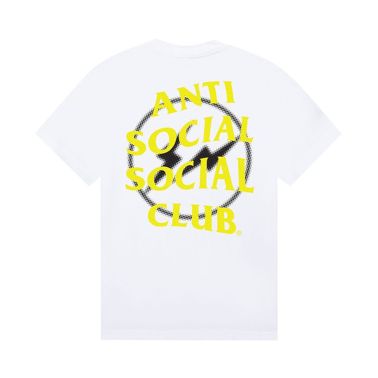 Anti Social Social Club x Fragment Design Half Tone Logo Tee WhiteYellow