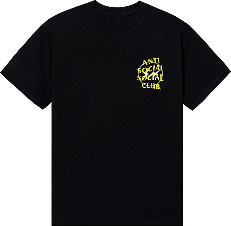 Anti Social Social Club x Fragment Design Half Tone Logo Tee 'Black/Yellow'