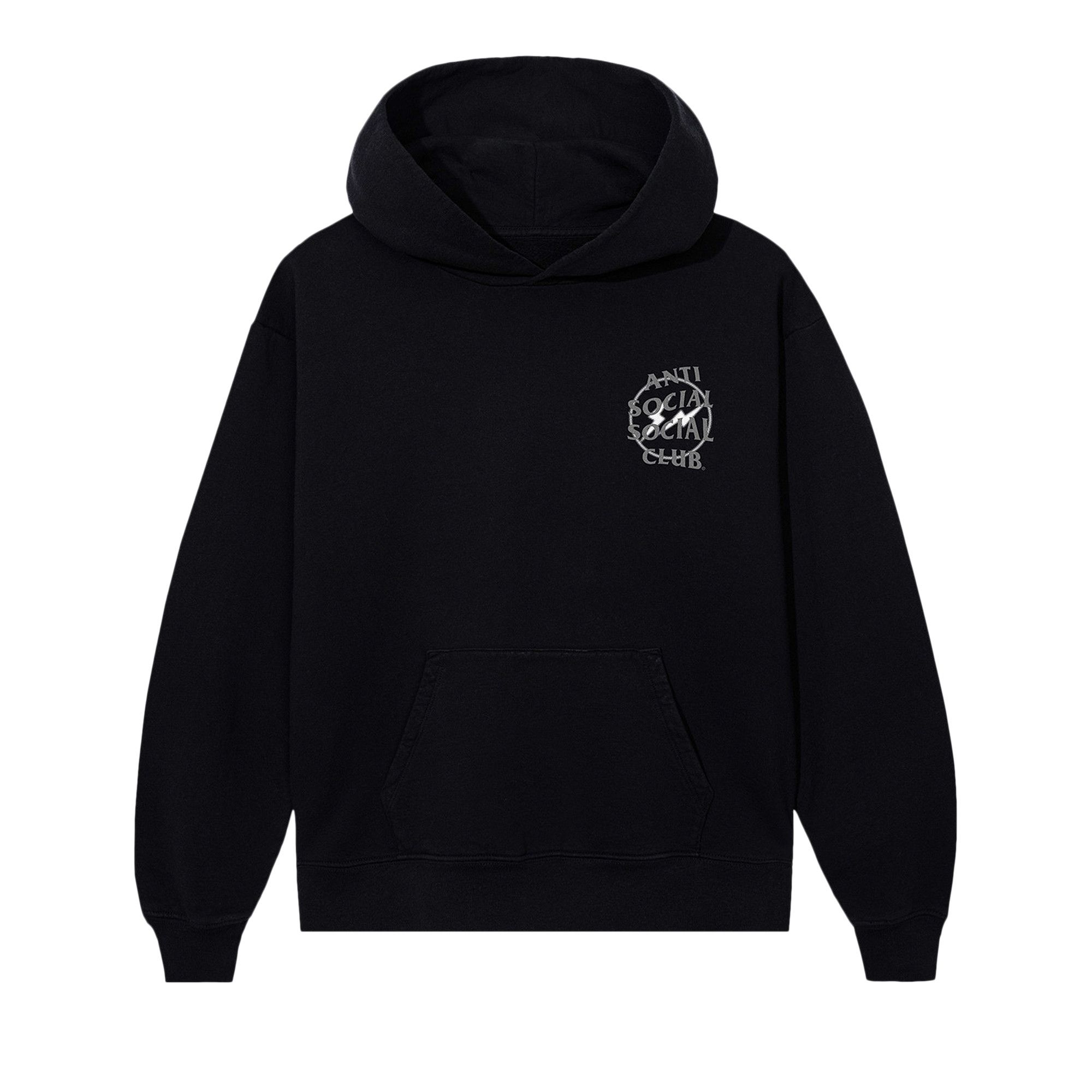 Buy Anti Social Social Club x Fragment Design Half Tone Logo Hoodie Black Grey ASSC2FGMTHD07 GOAT CA