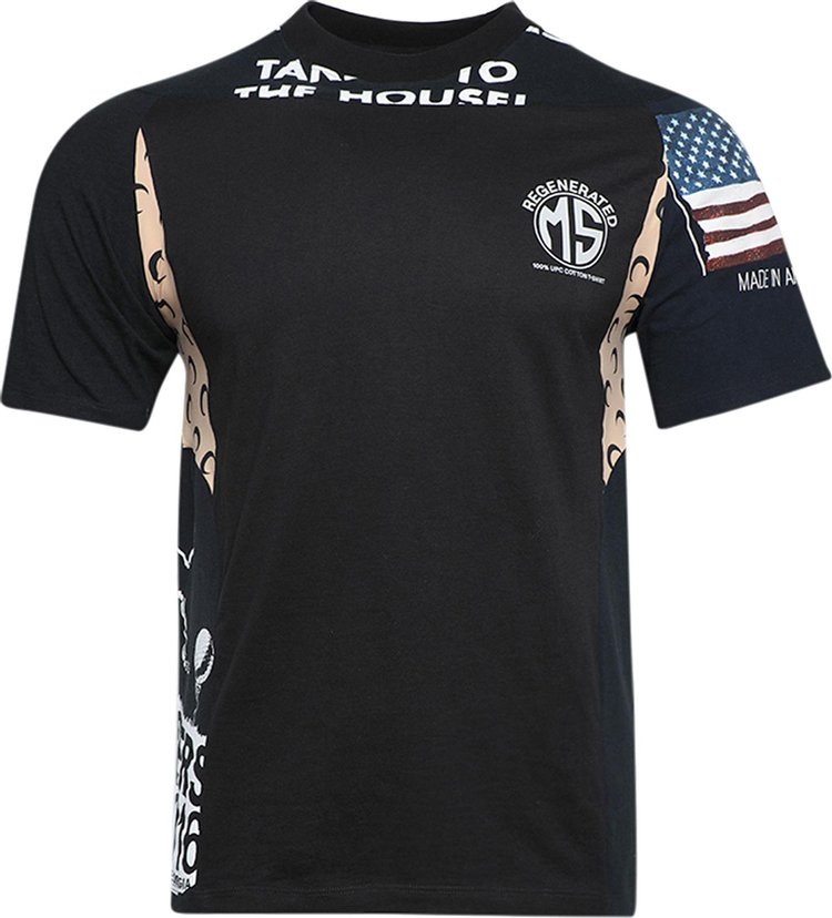 Marine Serre Regenerated Graphic Patchwork T-Shirt 'Black'